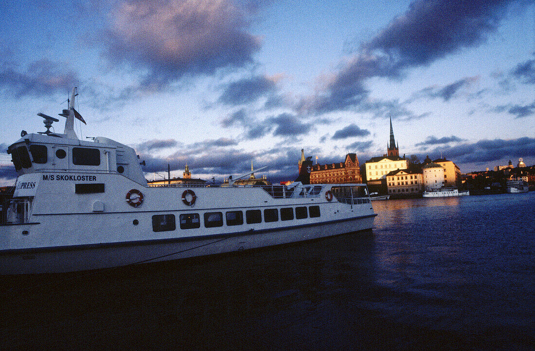 Boats. Sodermalm. Stockholm. Sweden.