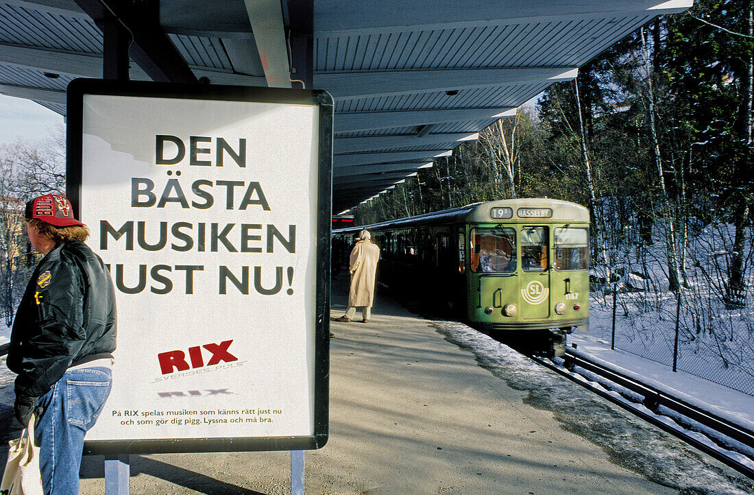 Subway station. Stockholm. Sweden.