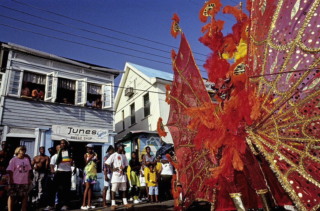 Red devil. Mardi-Gras parade. Grenada Island. Caribbean