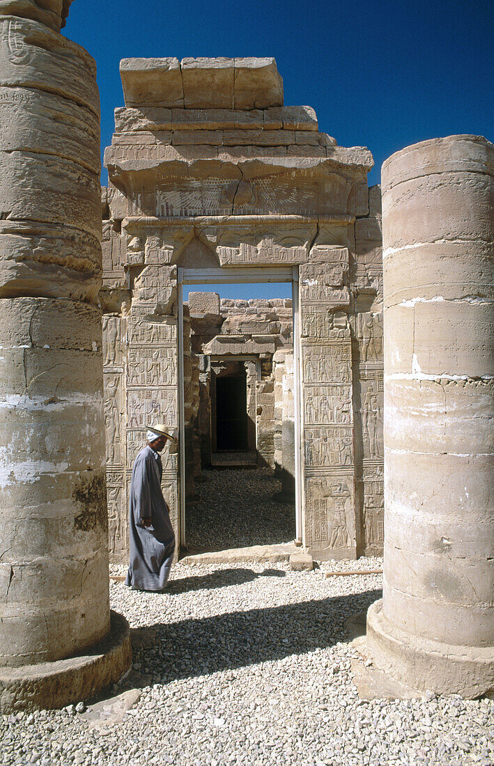 Deir el-Hagar Roman temple, Dakhla oasis. Lybian desert, Egypt