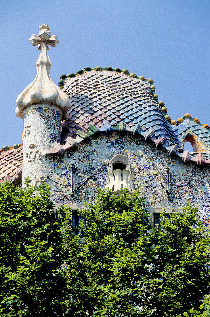 Batlló House (1904-1906 by Gaudí). Barcelona, Spain