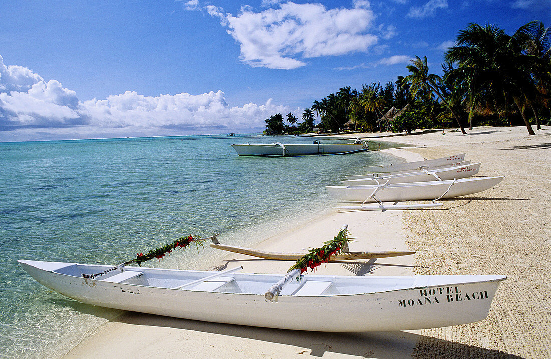 Bora-Bora in the Leeward islands. Society archipelago. French Polynesia