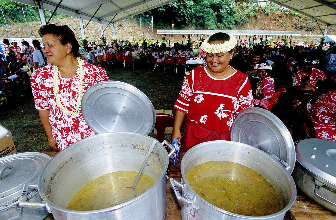 The Evangile yearly festival in Tahiti Windward islands. Society archipelago. French Polynesia