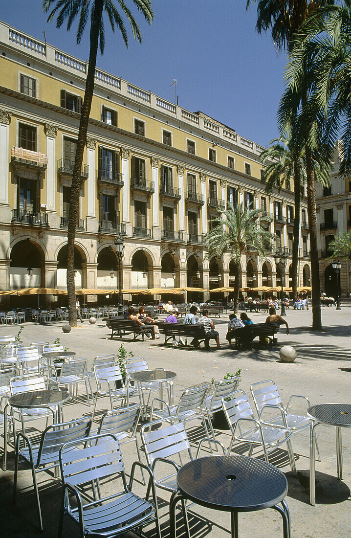 Plaça Reial, Barcelona. Catalonia, Spain