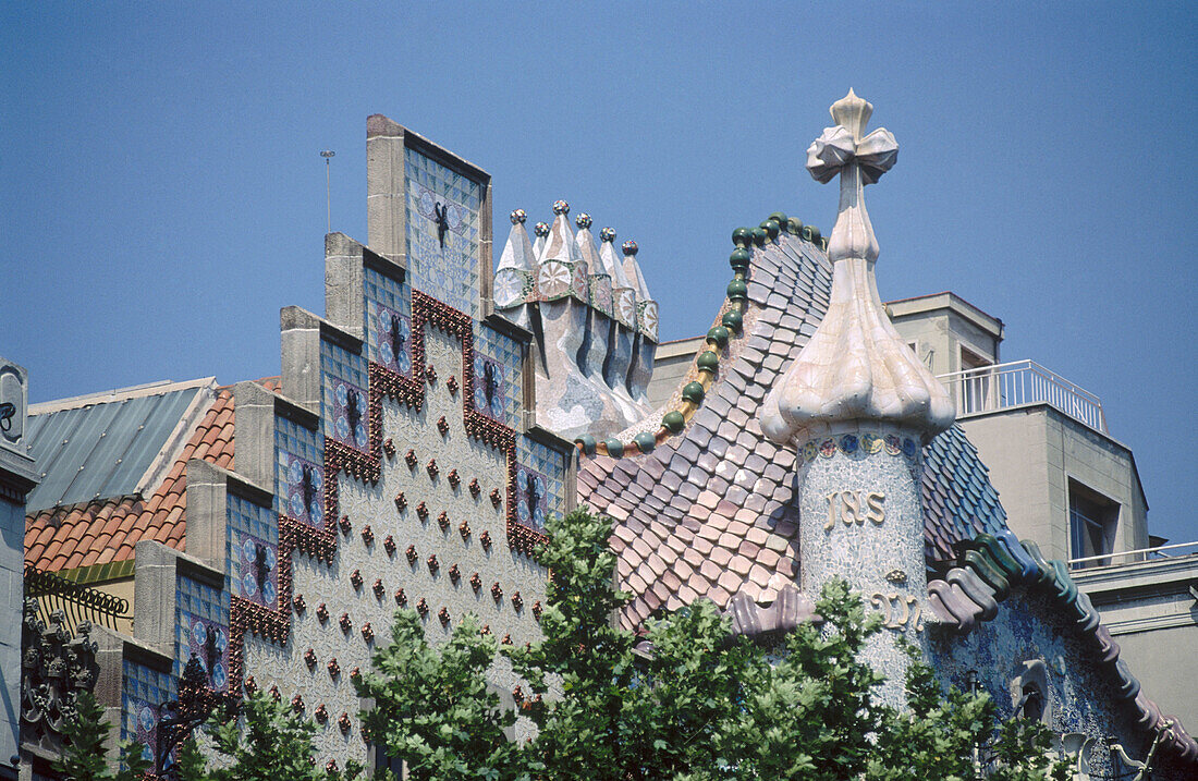 Amatller House and Batlló House, Barcelona. Catalonia, Spain
