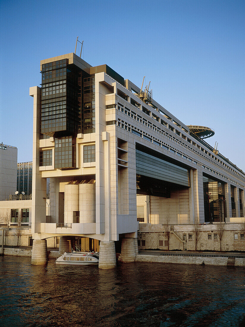 Ministry of Finance by Seine river at Bercy, Paris. France