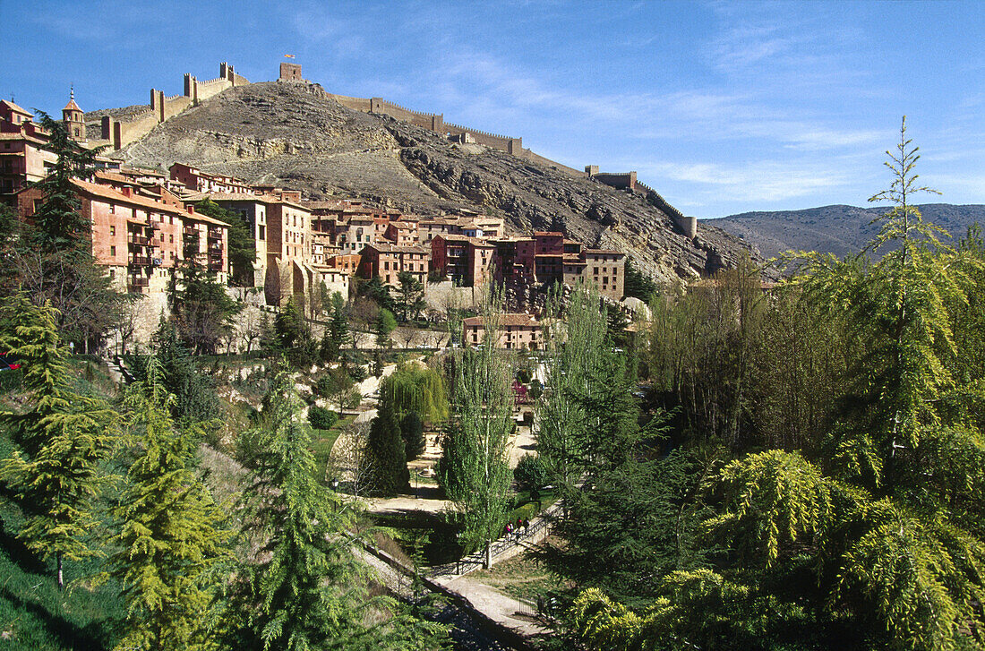 Albarracín, mittelalterliche Stadt. Provinz Teruel. Spanien