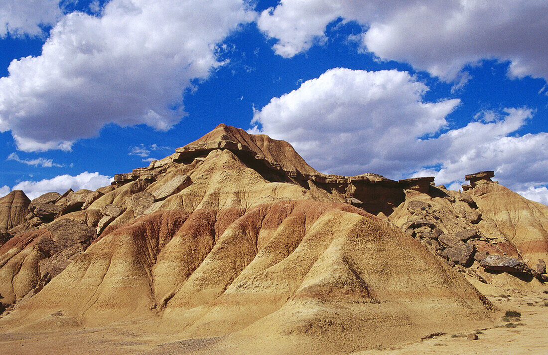 Las Cortinas. Las Bardenas Reales. Navarra. Spanien