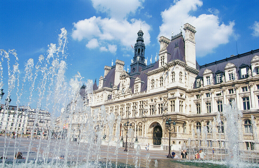 Hôtel de Ville. Paris. Frankreich