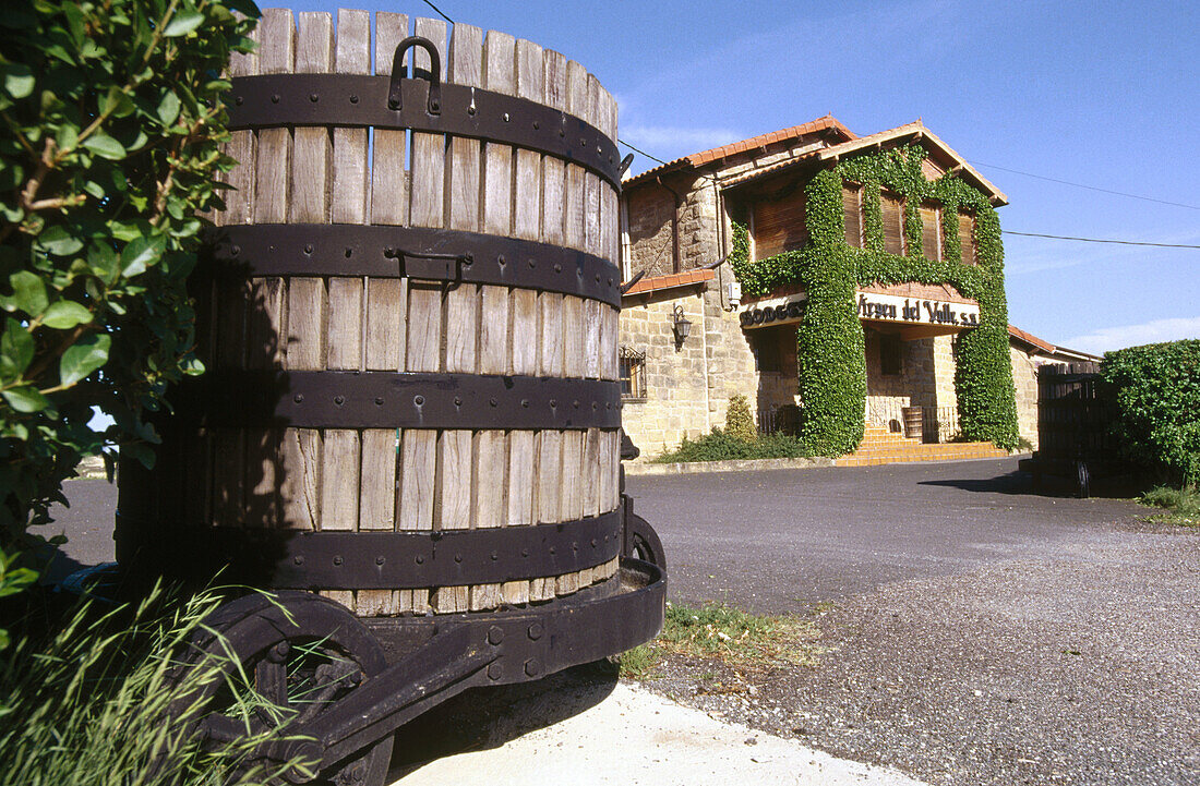 Weinkellerei. Rioja alavesa, Provinz Álava. Spanien