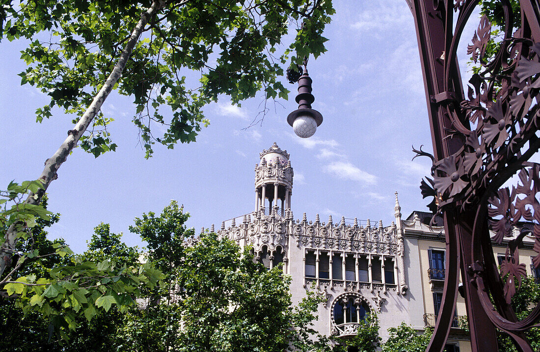 Haus Lleó Morera (1902-1906) von Lluís Domènech i Montaner. Barcelona. Spanien