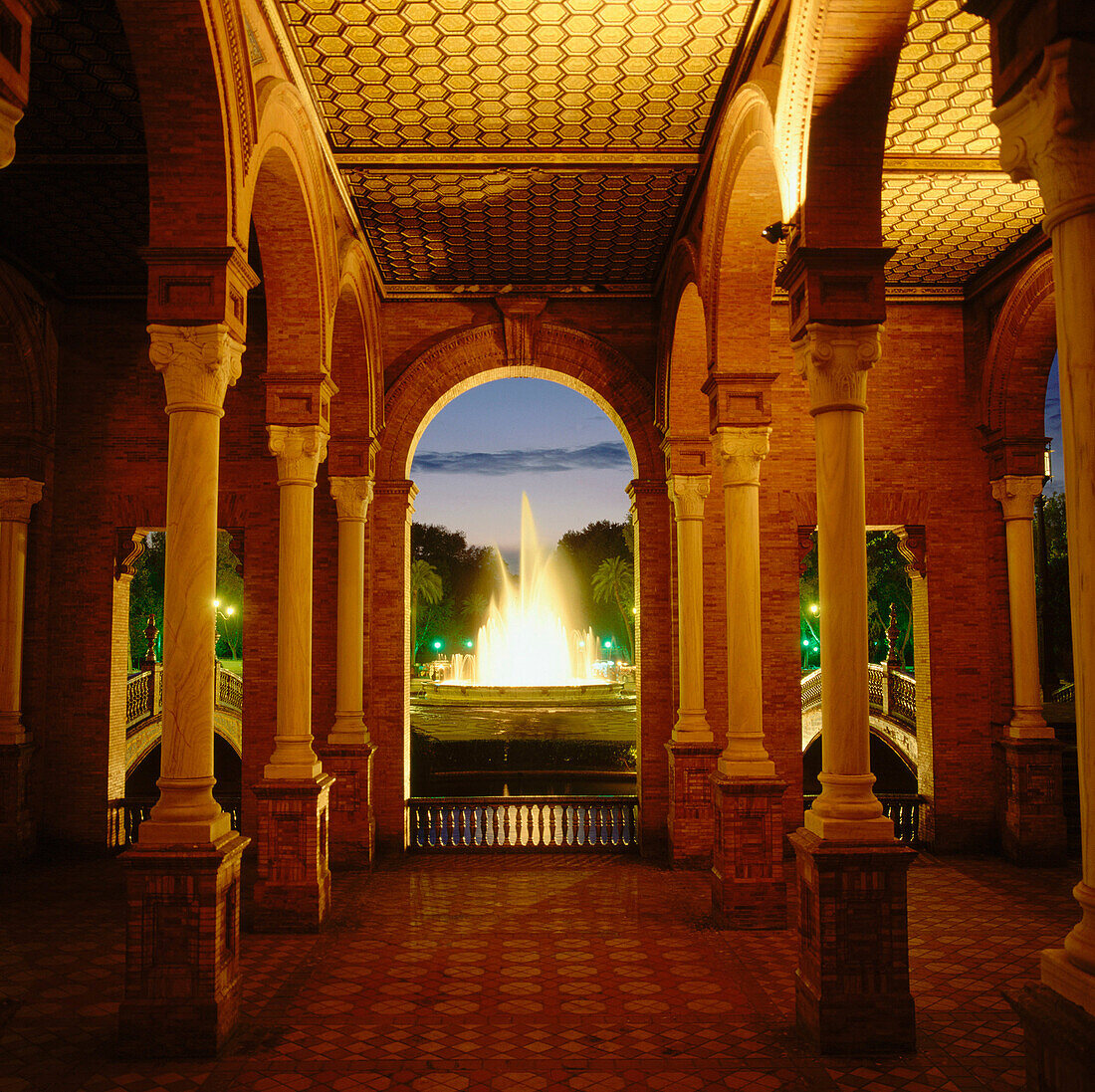 Plaza de España in Sevilla. Andalusien. Spanien