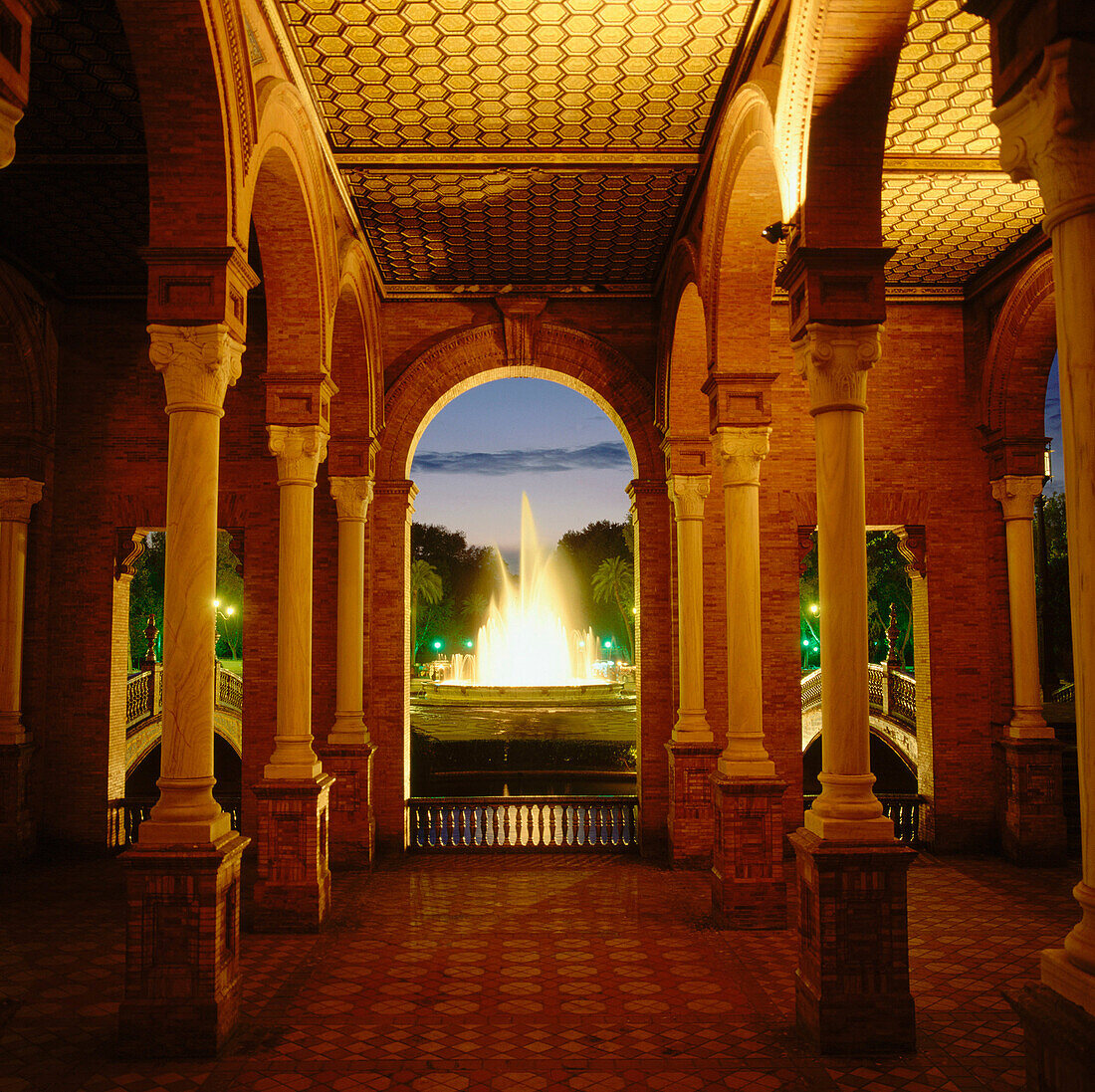 Plaza de España in Seville. Andalusia. Spain