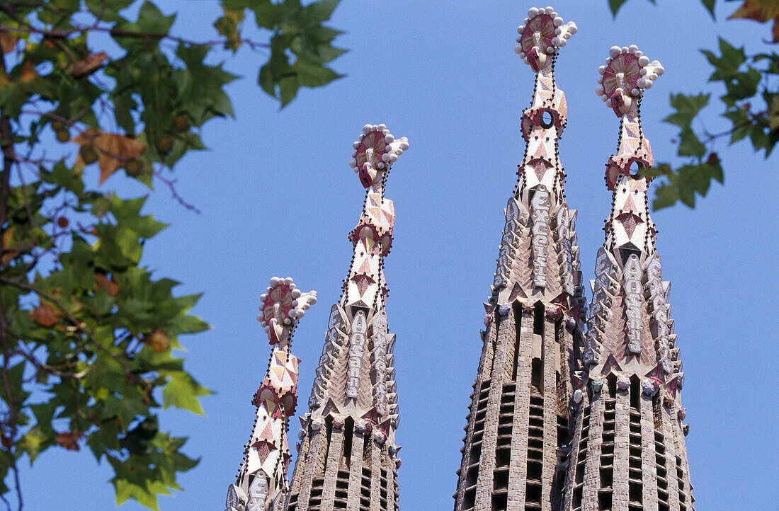 Sagrada Familia, von A. Gaudí. Barcelona. Spanien