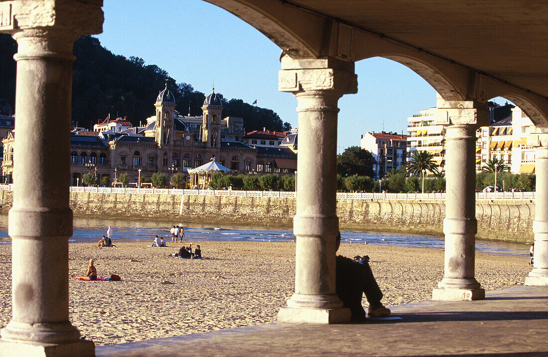 La Concha Beach. Donostia. San Sebastian .Euskadi. Spain
