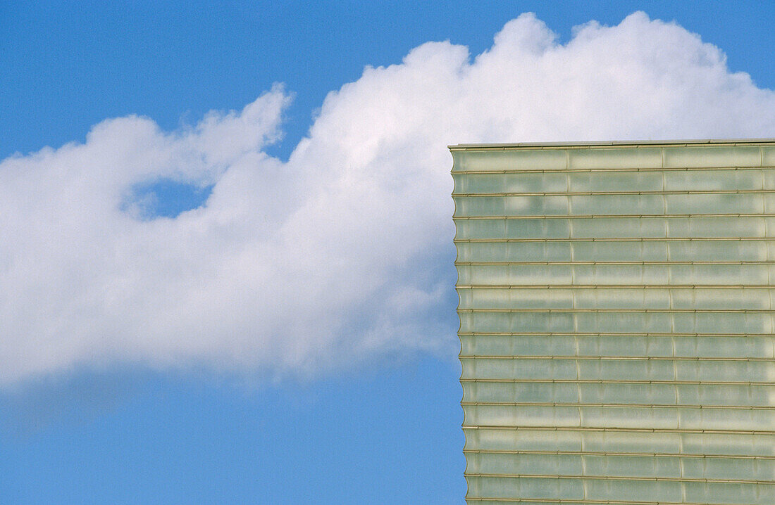 Detail des Kursaal-Centers, von Rafael Moneo. San Sebastián. Spanien