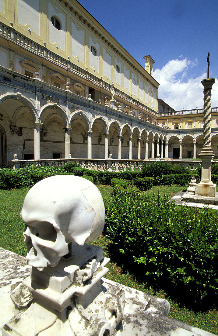 Cloister of the San Martino chartreuse. Naples. Italy