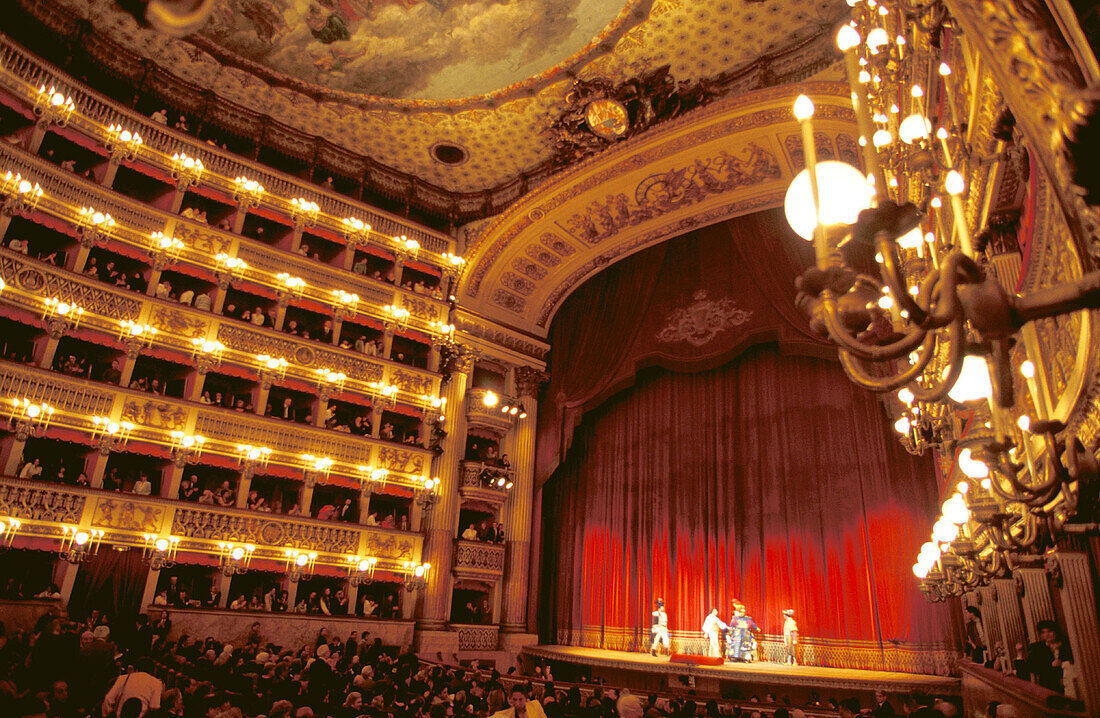 Saint Charles Theater (Teatro di San Carlo). Naples. Italy