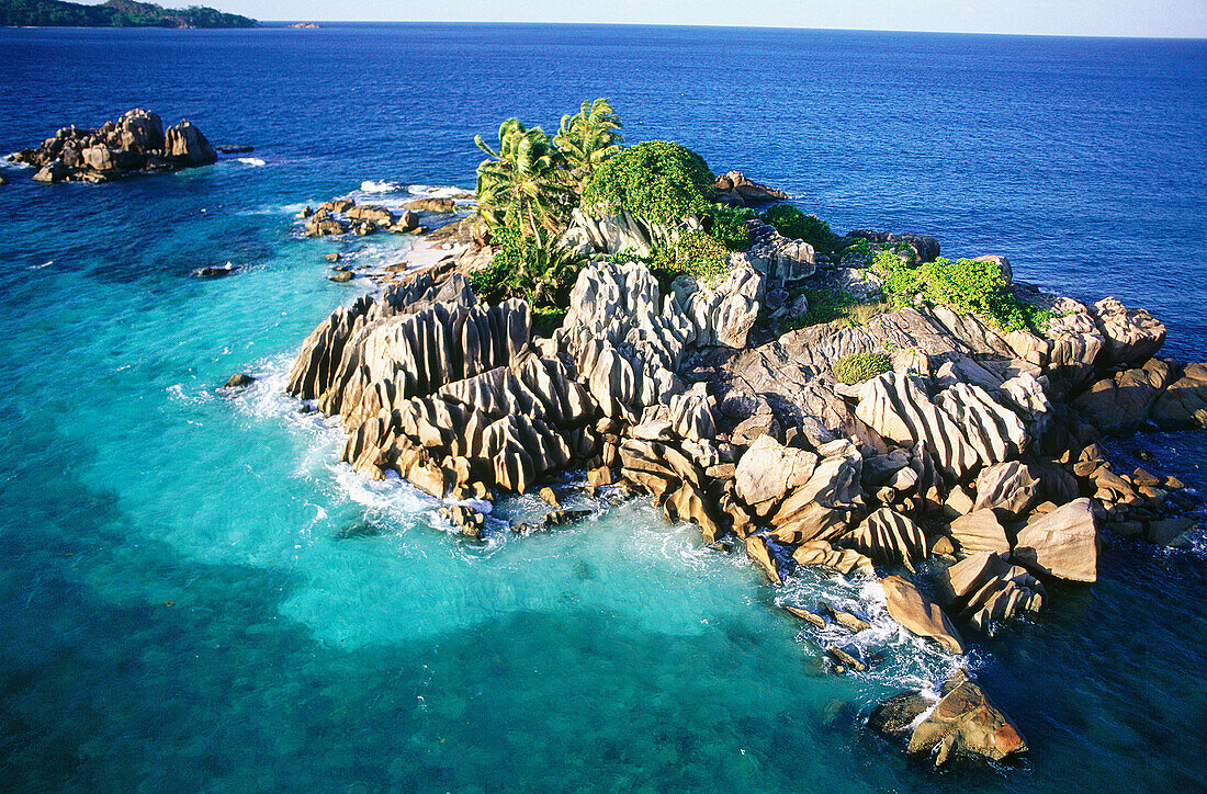 Saint-Pierre islet. Praslin island. Seychelles