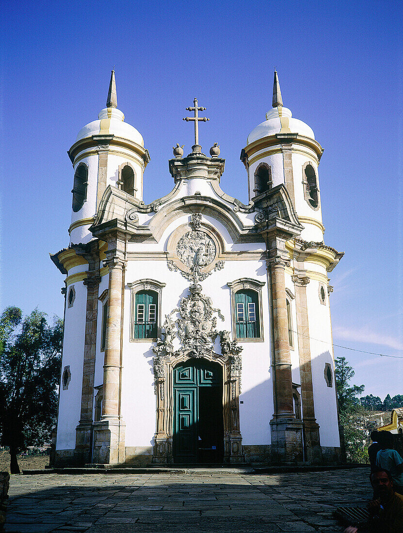 Igreja do Carmo (Carmo Church). Historic city of Ouro Preto. Minas Gerais. Brazil