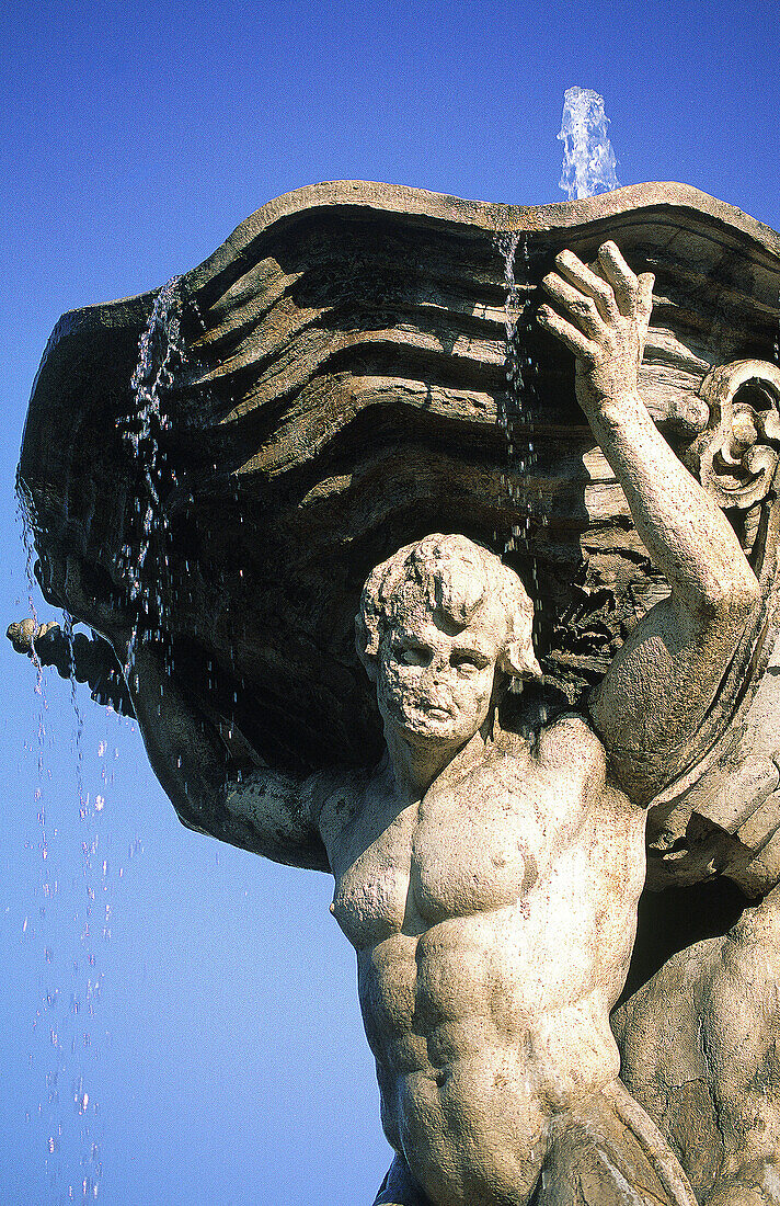 Fountain in front of Santa Maria in Cosmedin church. Rome. Italy