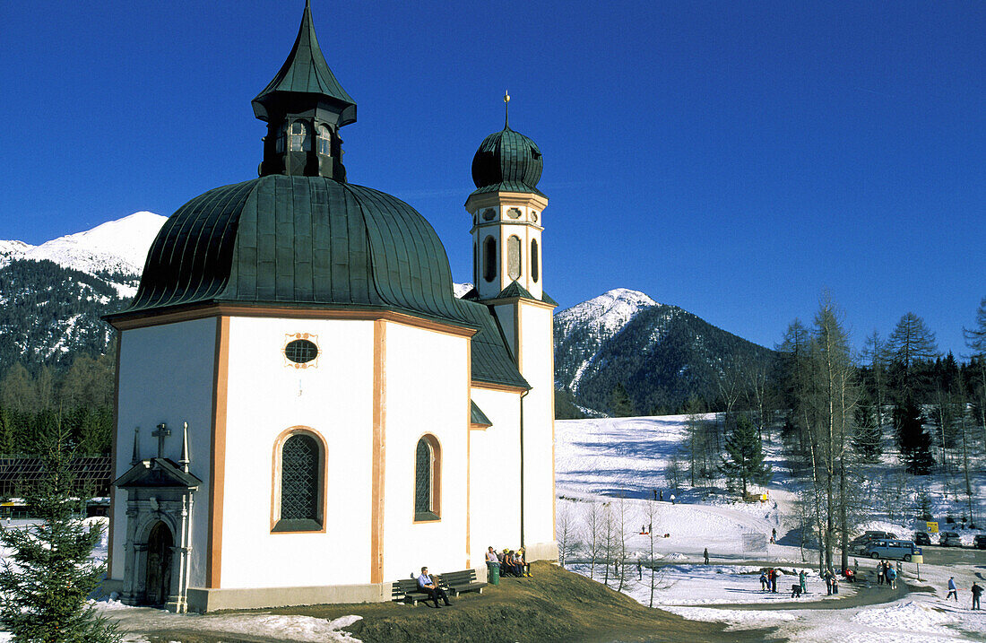 Seekirchl ( lake chapel ). Seefeld, Tirol. Austria