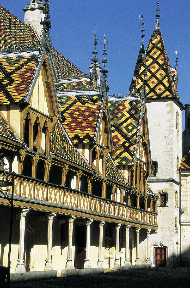 Hotel Dieu (1443). Beaune. Burgundy. France
