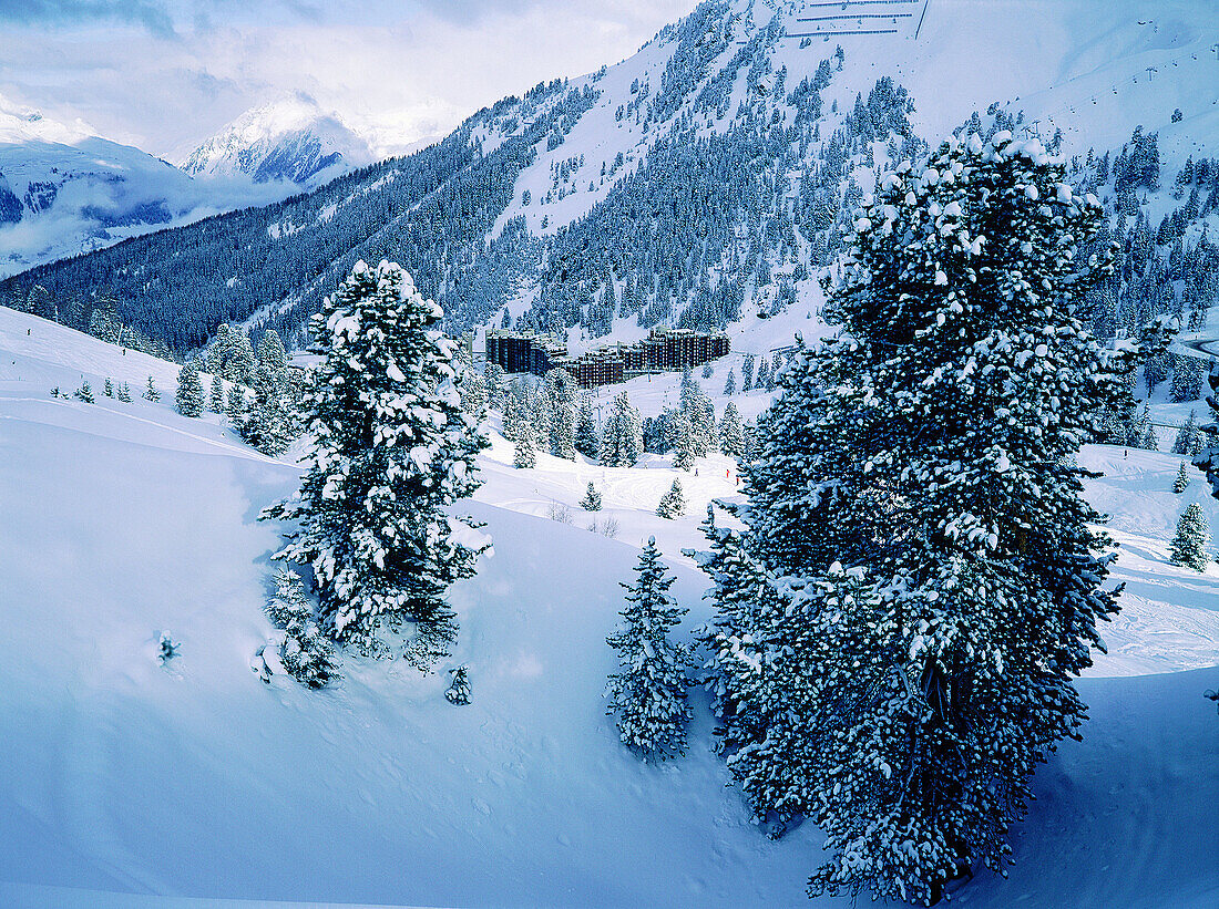 Avoriaz, sky resort. Haute-Savoie, Alps. France