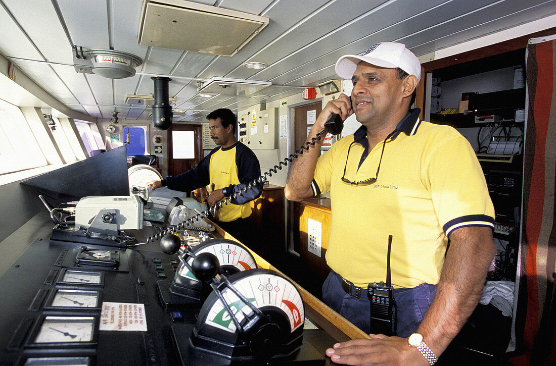 Captain Martinez. Cruise on board of Santa Cruz . Galapagos Islands. Ecuador