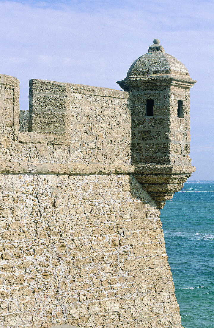 Watchtower at San Sebastián fort. Cádiz. Spain
