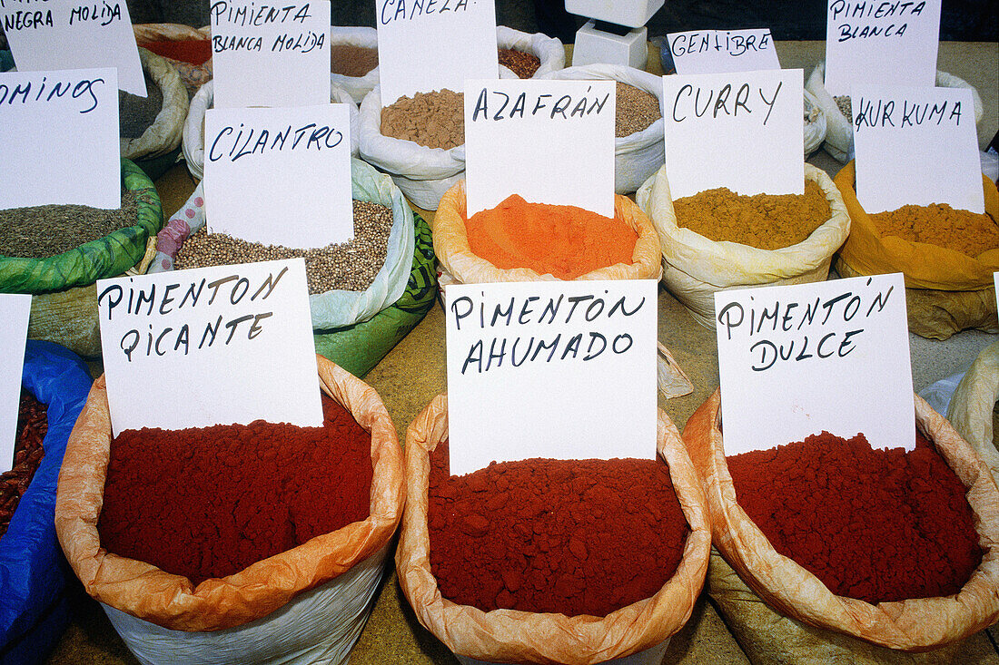 Spices market close to the cathedral. Granada. Spain