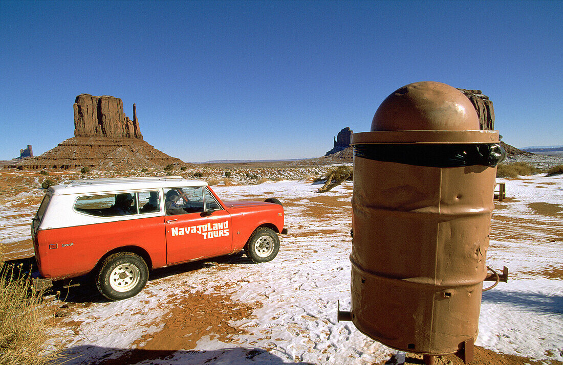 Winter landscape of Monument Valley. Utah. USA