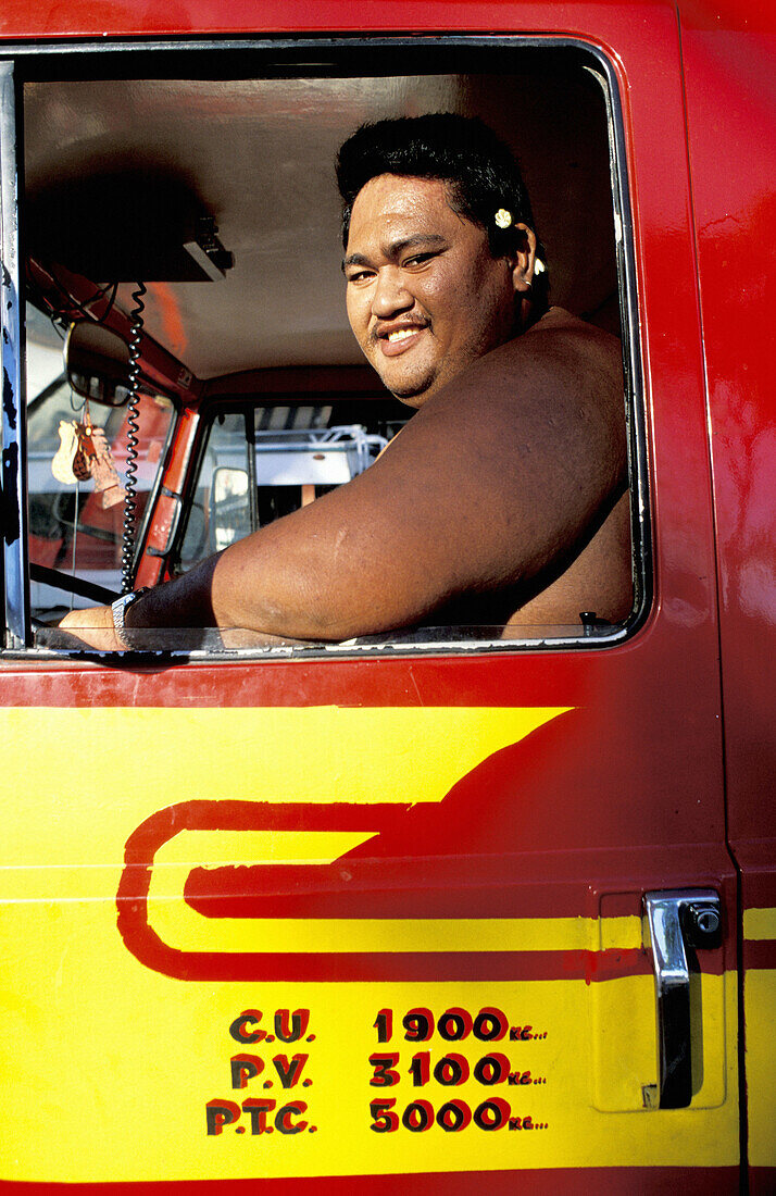 Truck Driver. Tahiti, French Polynesia