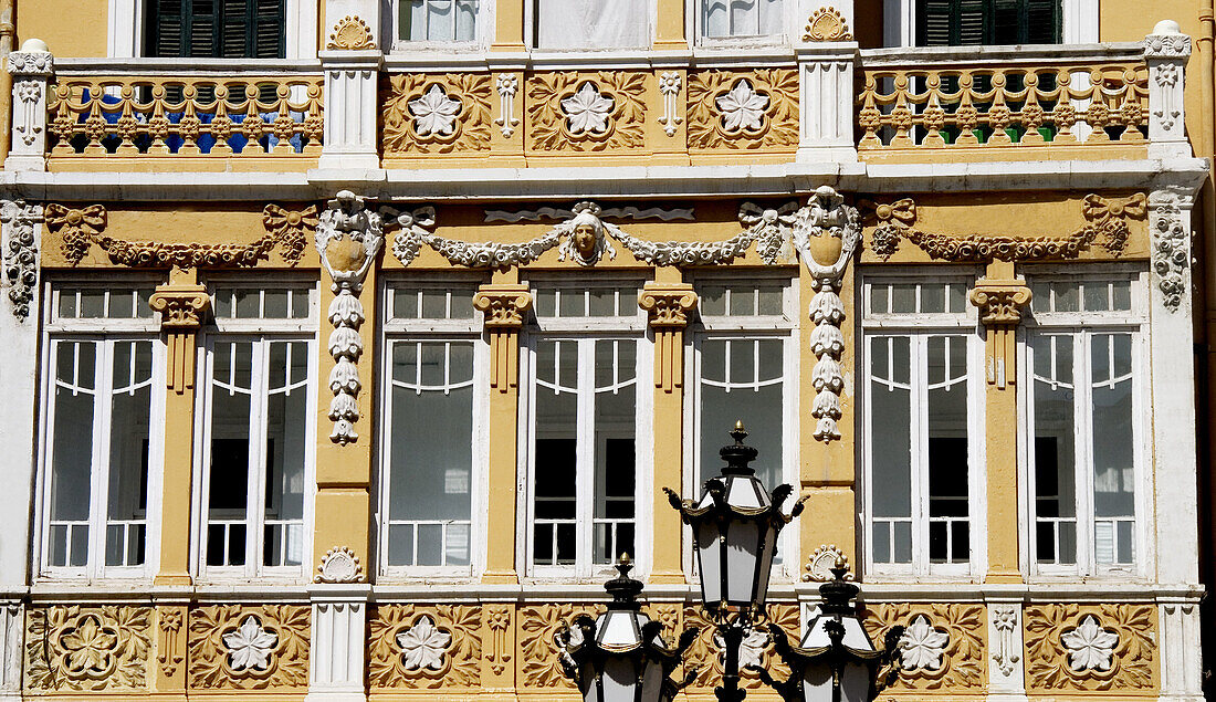 Modernist building (XXc.) at Melilla. Spain.