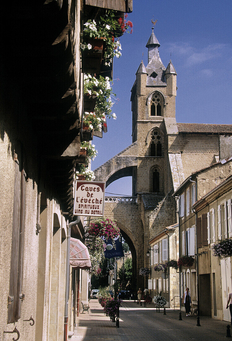 Ste. Marie church at Mirande. Gascony. France.