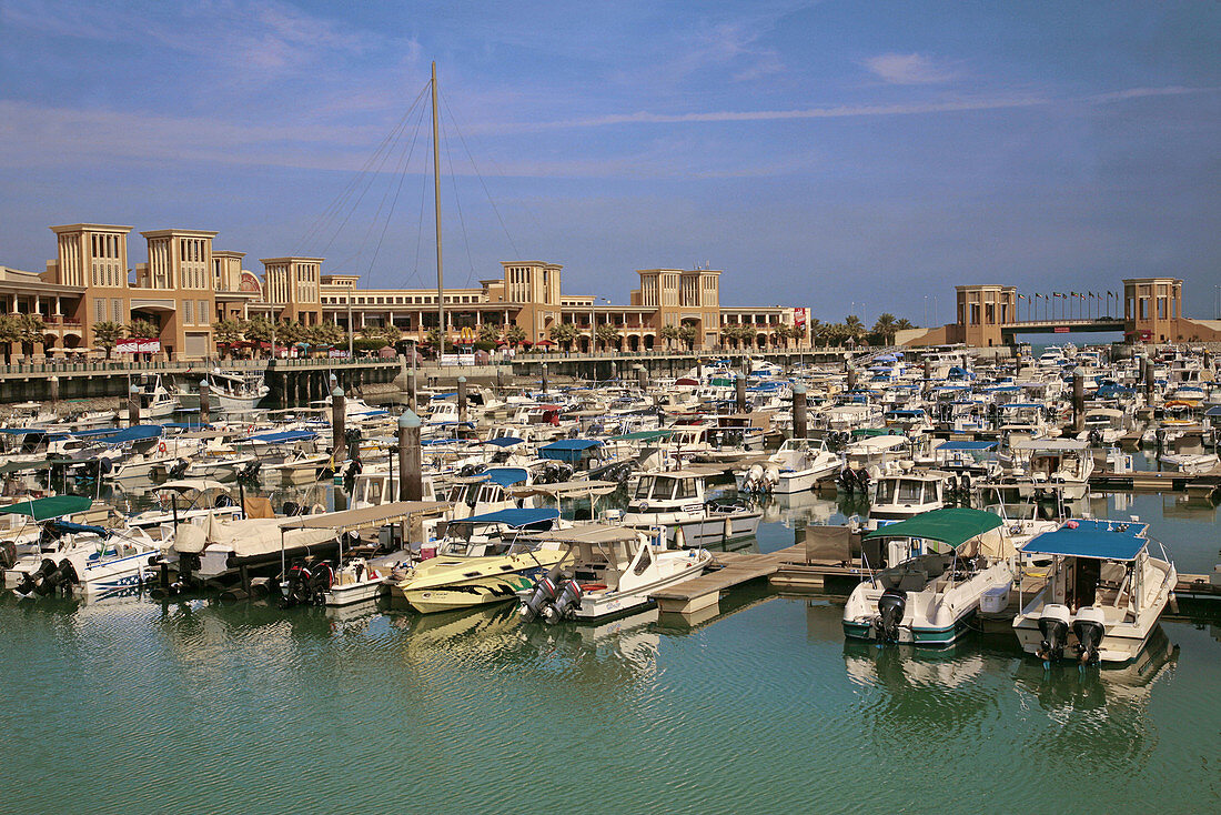 Souk Shark Mall and harbour, at Kuwait City. Kuwait.