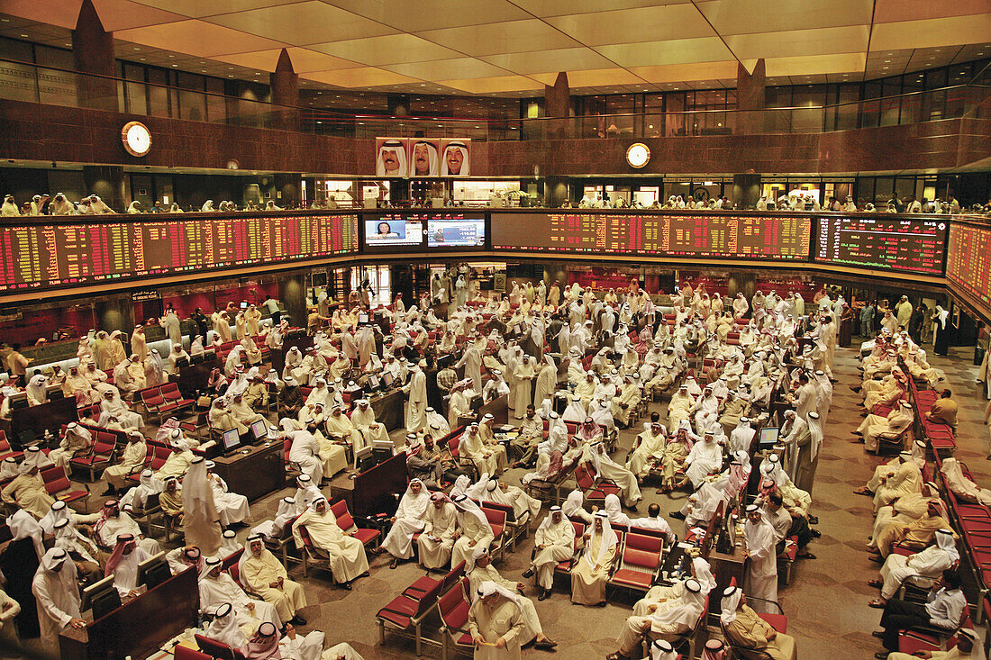 Stock Exchange at Kuwait City. Kuwait.