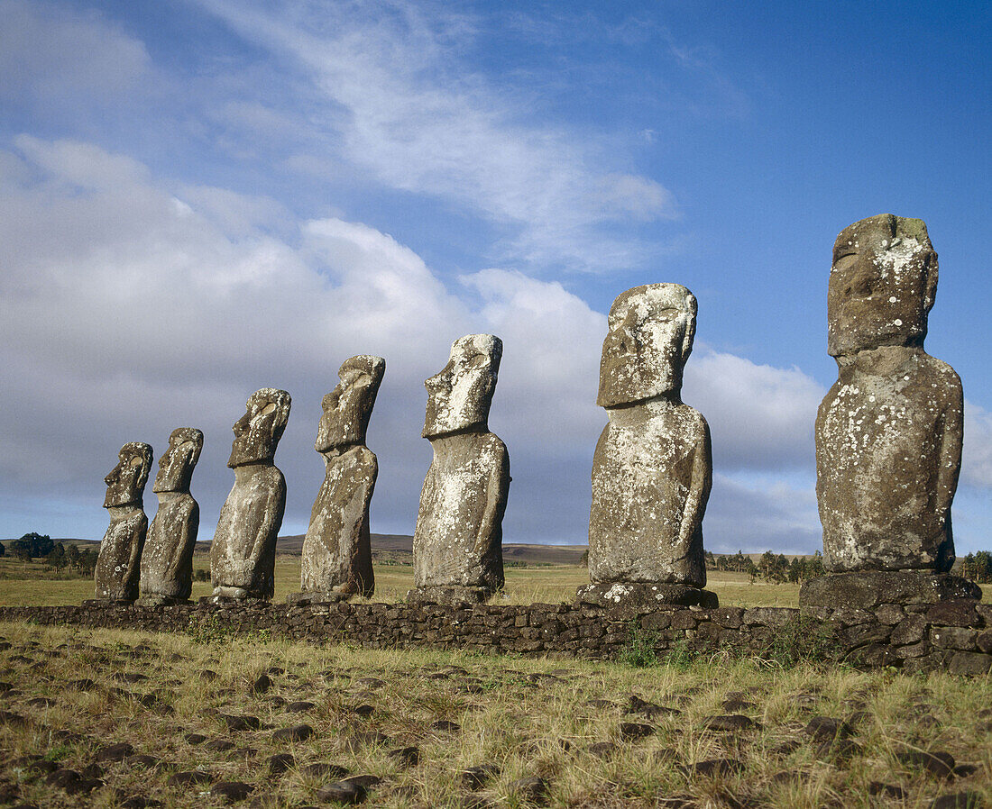 Ahu Akivi. Easter Island. Chile.