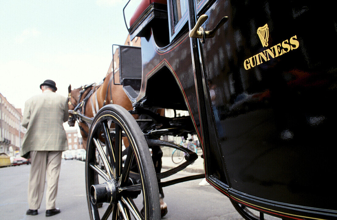 The Guinness horse and carriage. Dublin. Ireland