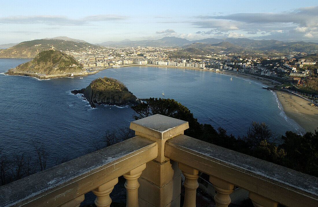 Bucht La Concha. San Sebastián. Guipúzcoa. Spanien