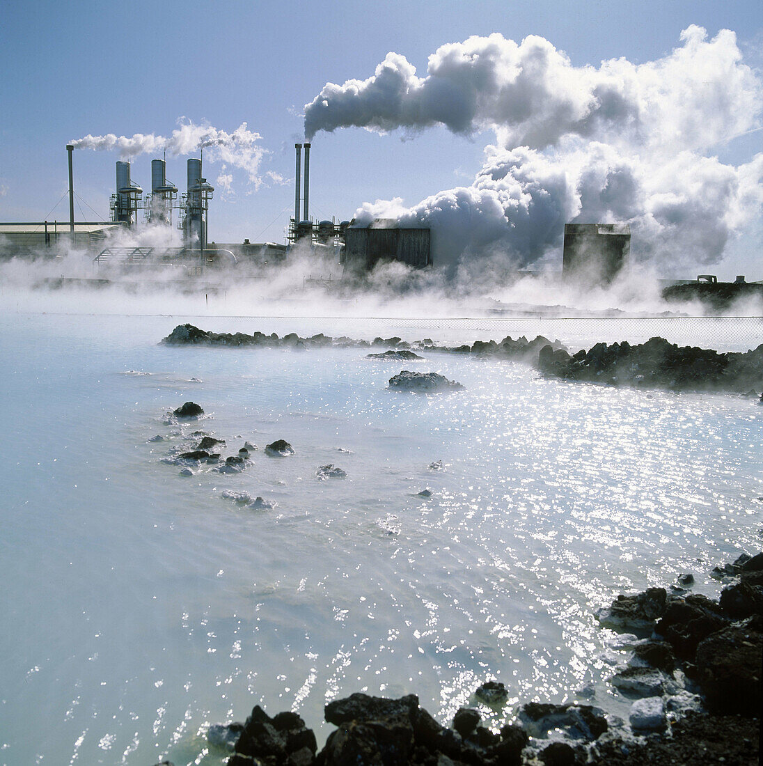 Geothermal power plant, Svartsengi, The Blue Lagoon, Grindavik, Iceland
