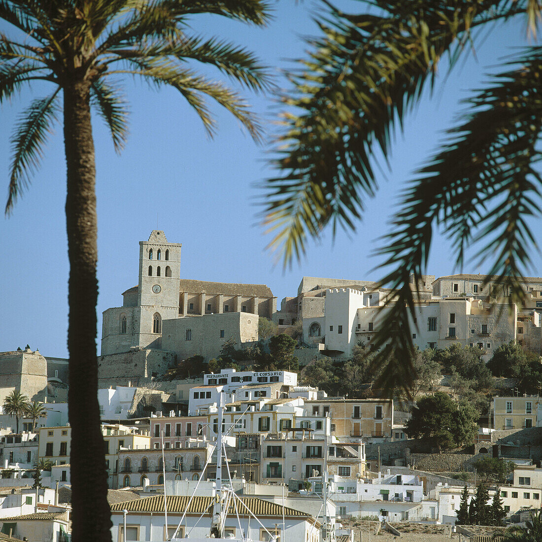 Stadtteil Dalt Vila, Ibiza, Balearen. Spanien