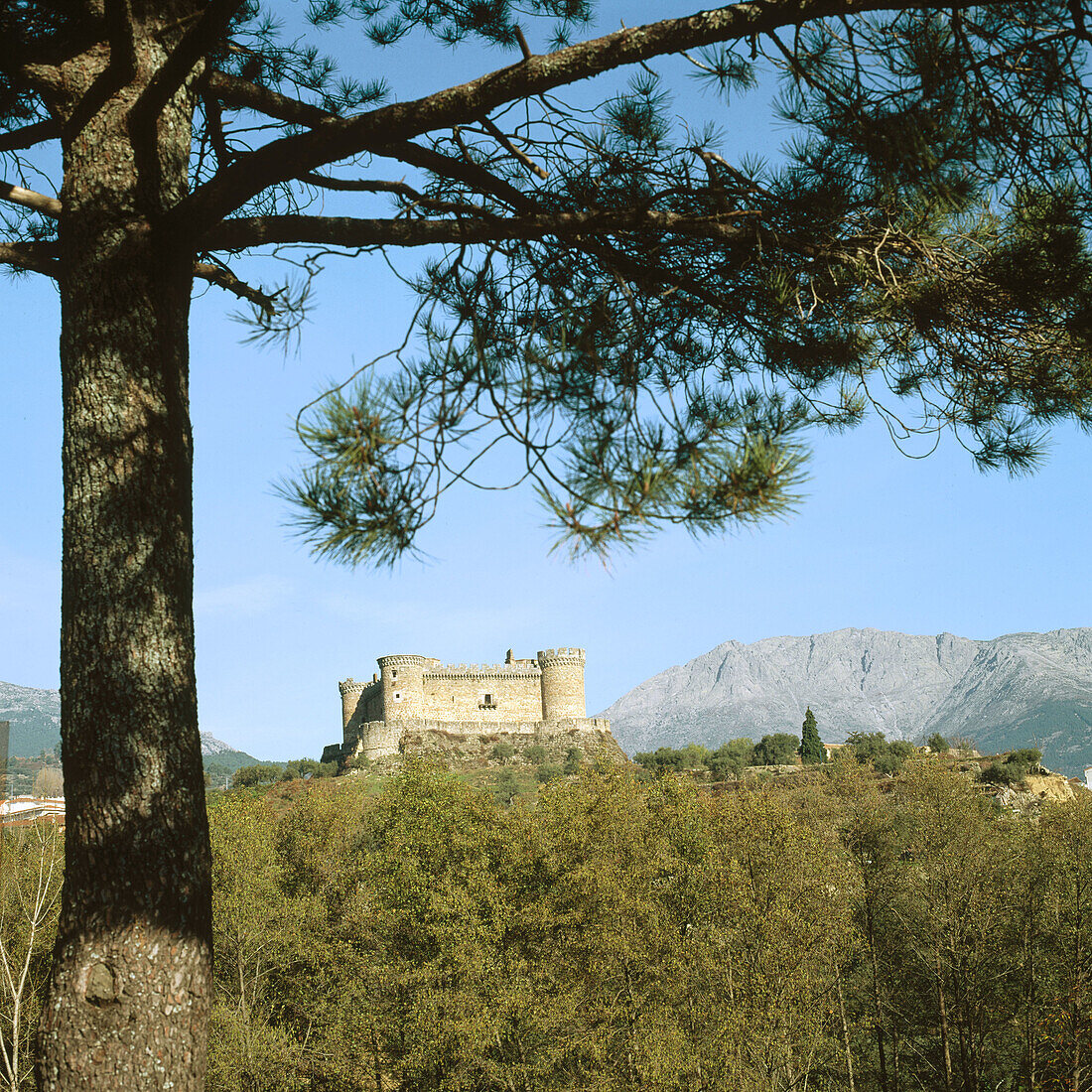 Burg, Mombeltrán. Provinz Ávila. Spanien