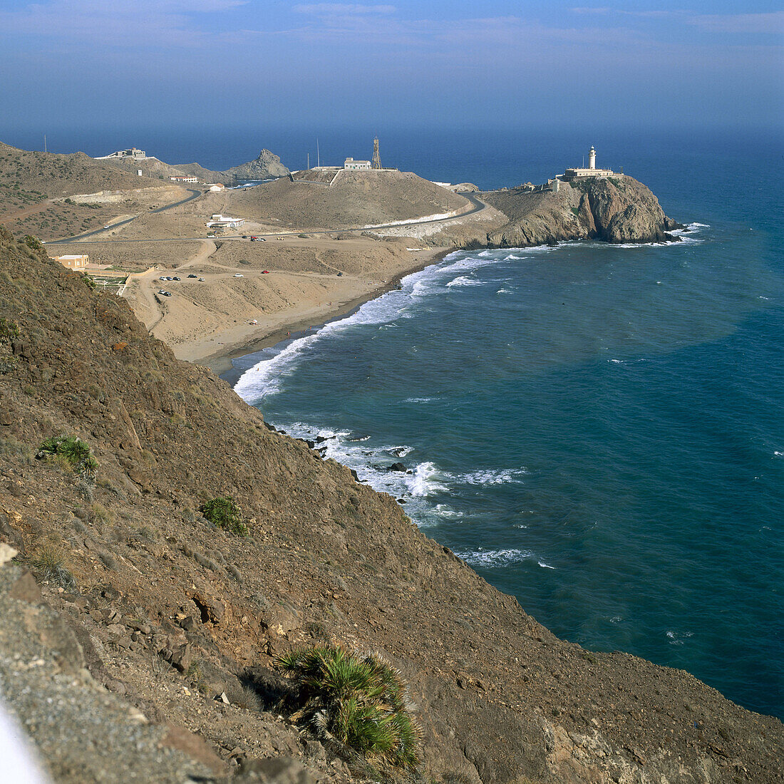 Leuchtturm von Cabo de Gata. Provinz Almería, Spanien