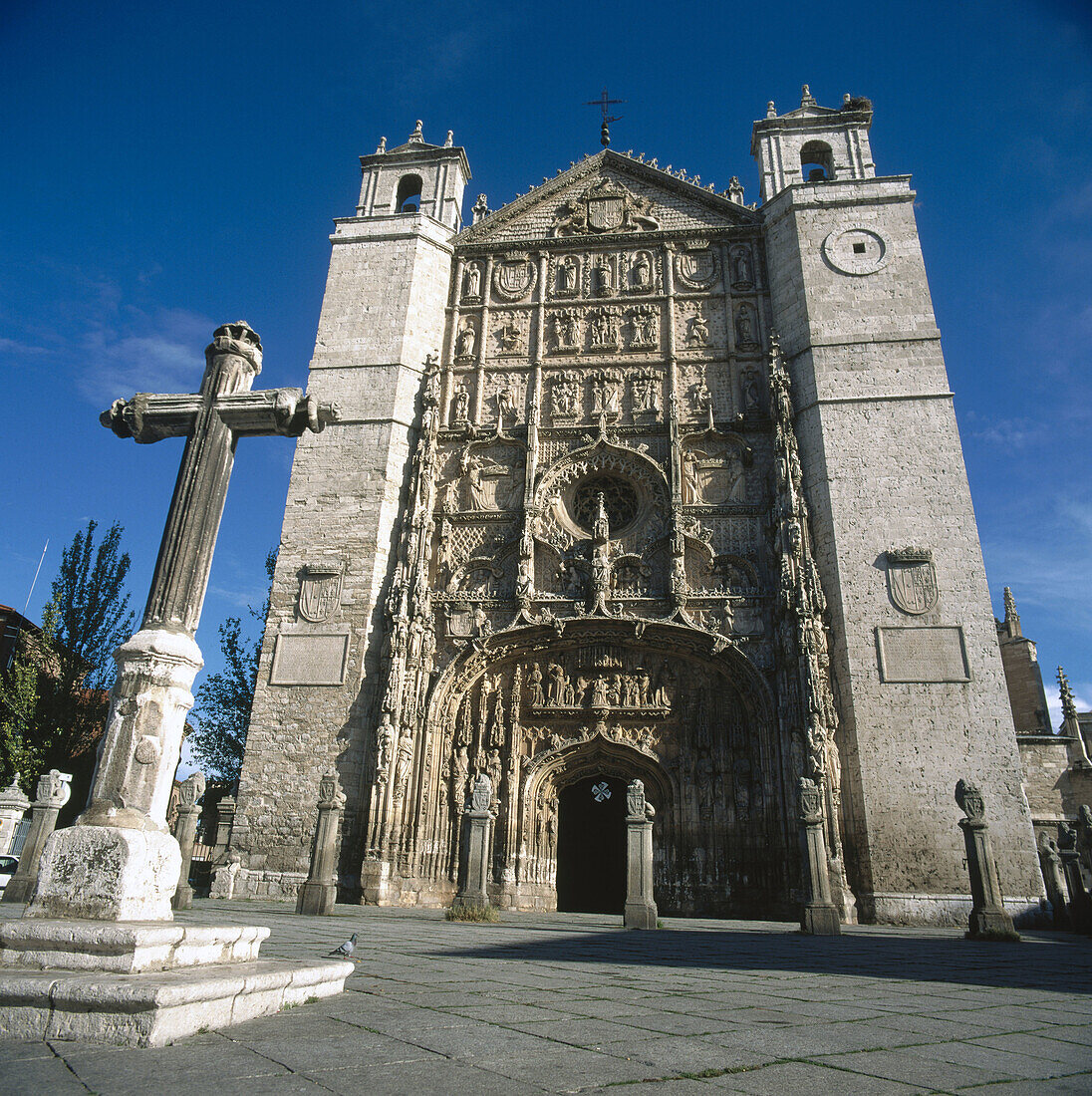 Hauptfassade, Kirche von San Pablo. Valladolid. Spanien