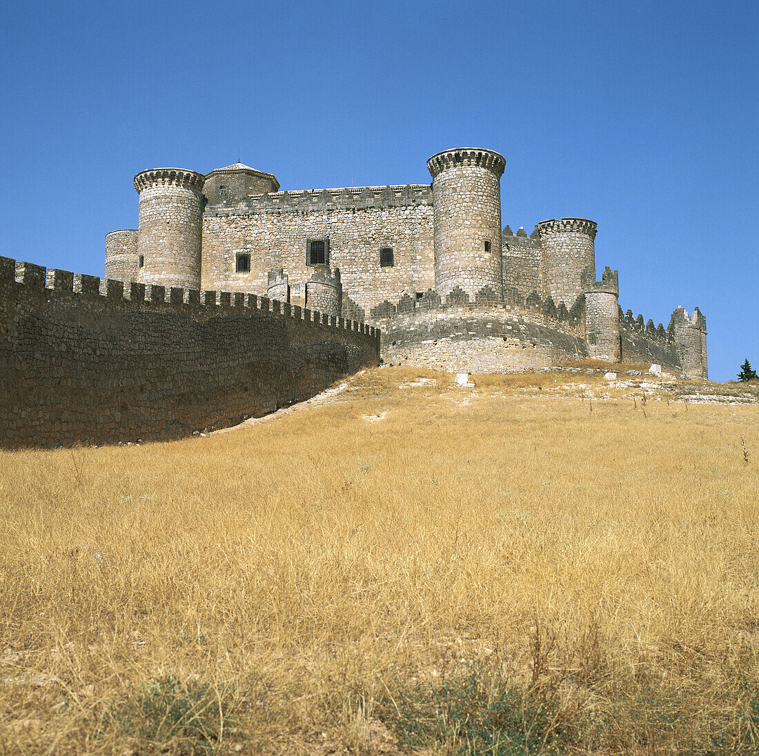 Burg Belmonte. Provinz Cuenca, Spanien