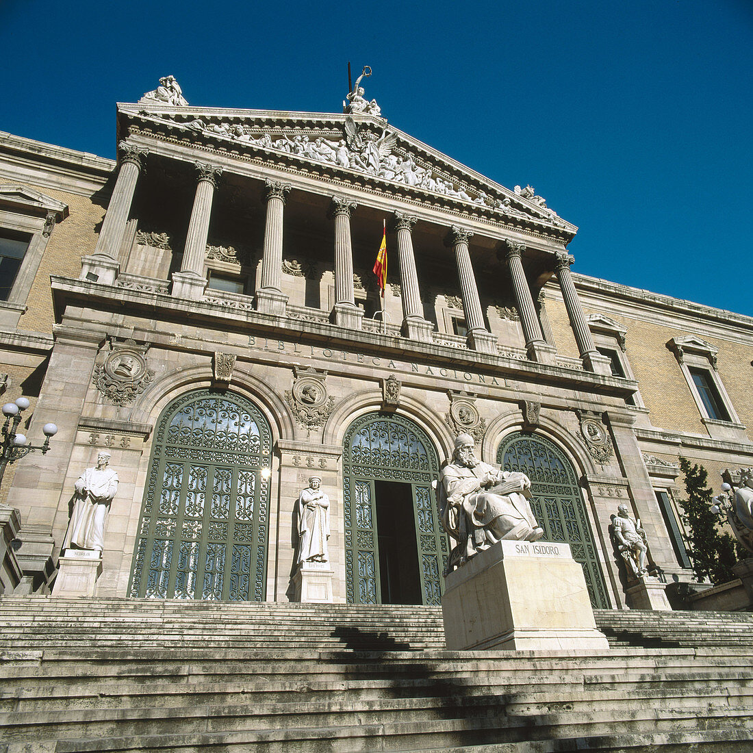 Nationalbibliothek, Paseo de Recoletos, Madrid, Spanien