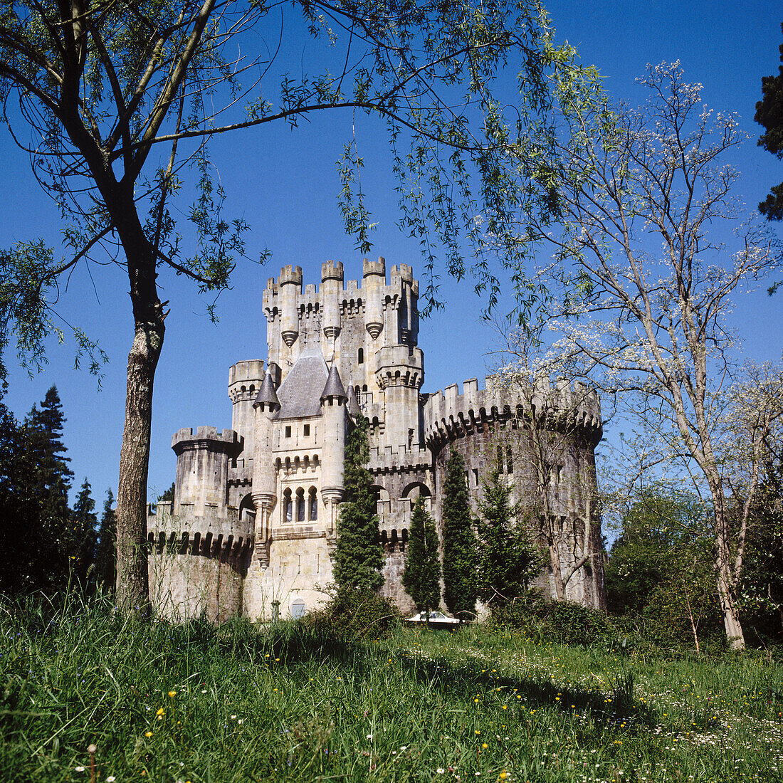 Burg von Butron. Bizkaia. Baskenland. Spanien