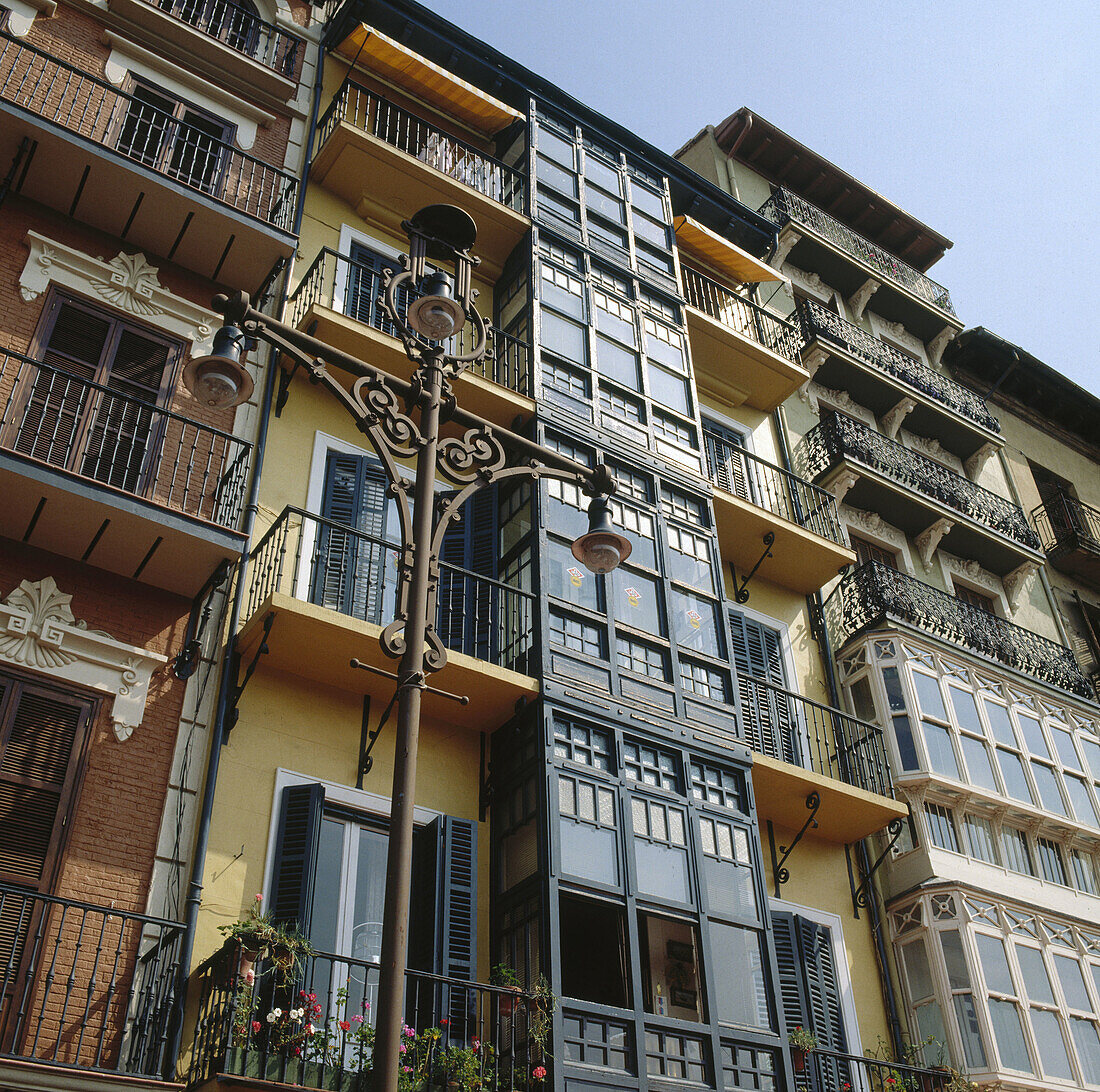 Plaza del Castillo, Pamplona, Navarra, Spanien