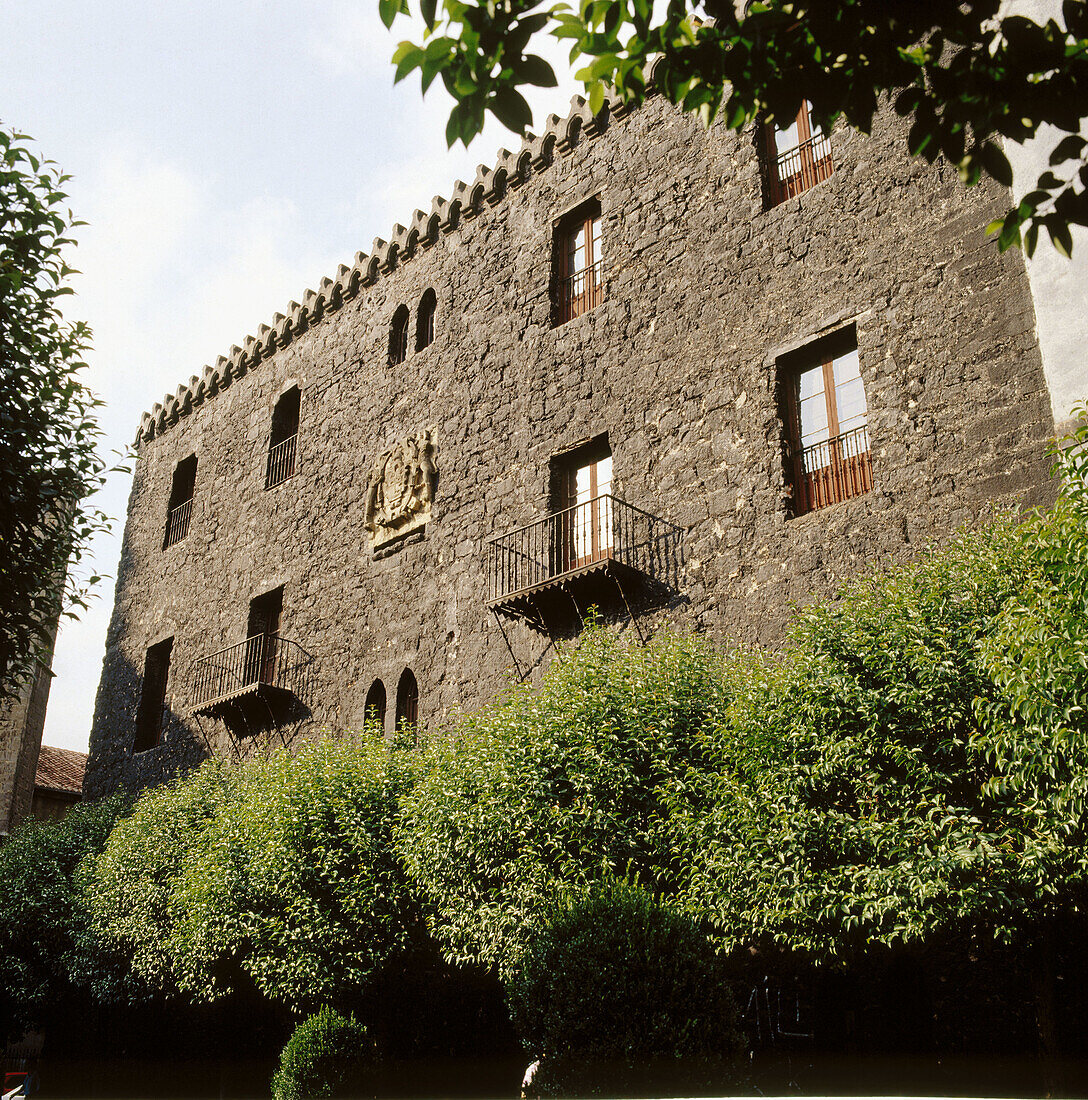 Etxe Beltza oder Idiaquez-Haus-Turm. Azkoitia, Guipuzcoa, Baskenland, Spanien